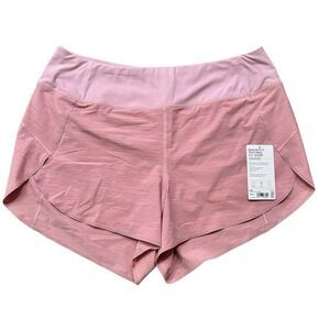 Athleta Run With It Textured 3.5" Short Space Dye Begonia Pink Size 1X Shorts